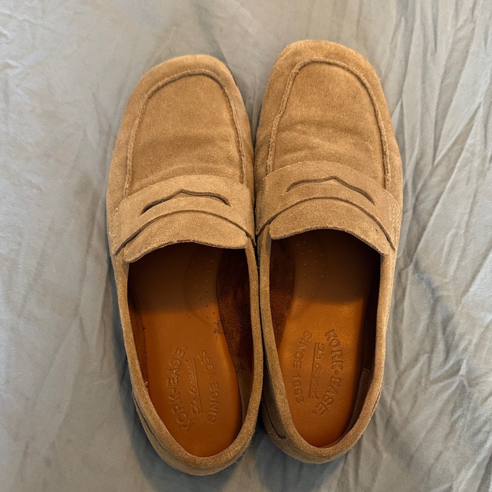 Kork-Ease Tan Suede Pisa Loafers Sz 7